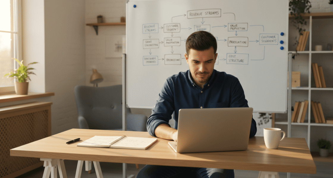 Weblish's Vision of an Entrepreneur Meticulously Planning an Online Shop