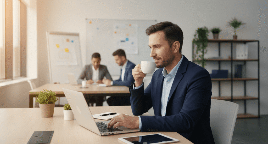 Weblish Business Owner Enjoying Peace of Mind with Professional WordPress Maintenance