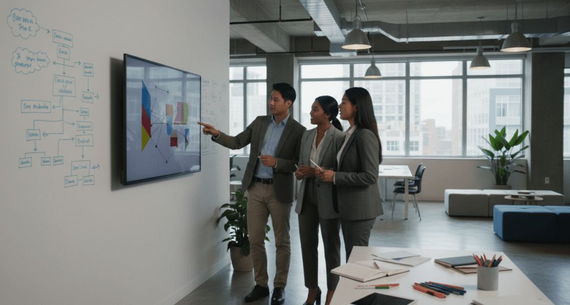 Weblish Team Collaborating on Brand Identity and Verification Strategy