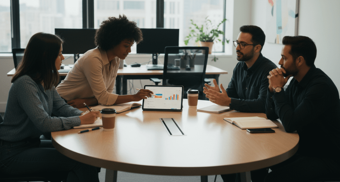 Weblish: Collaborative SEO Strategy: Team Brainstorming Weblish Solutions