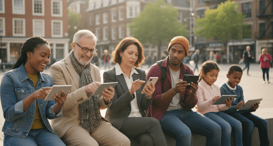 Weblish Engagement: Diverse Users Discovering New Social Media Apps