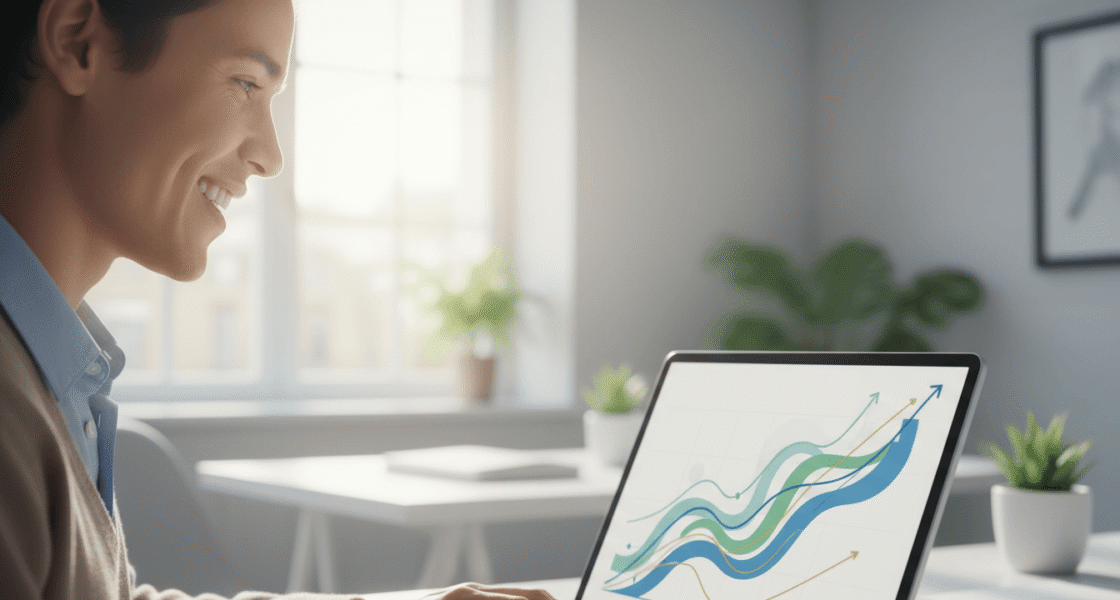 Weblish User Celebrating Ecommerce Revenue Growth Scene