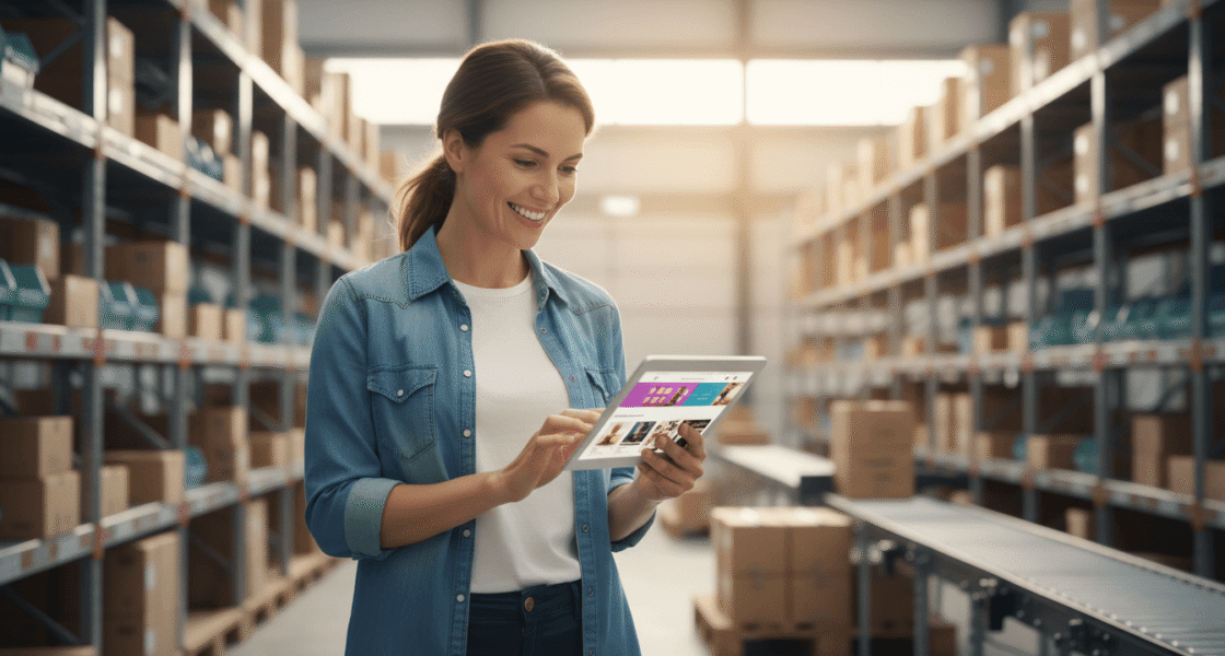 Confident Weblish Store Owner with Successful Shopify Site