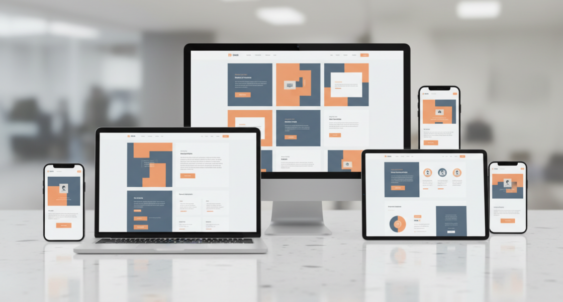 weblish.io showcases diverse marketing websites, highlighting conversion elements on sleek screens.