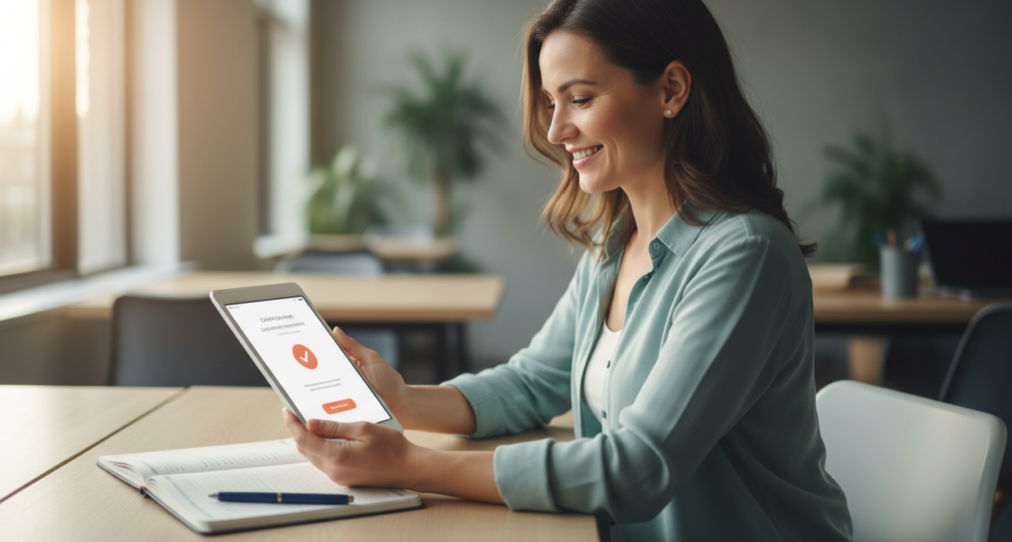 Small business owner quickly sets up weblish.io booking system.