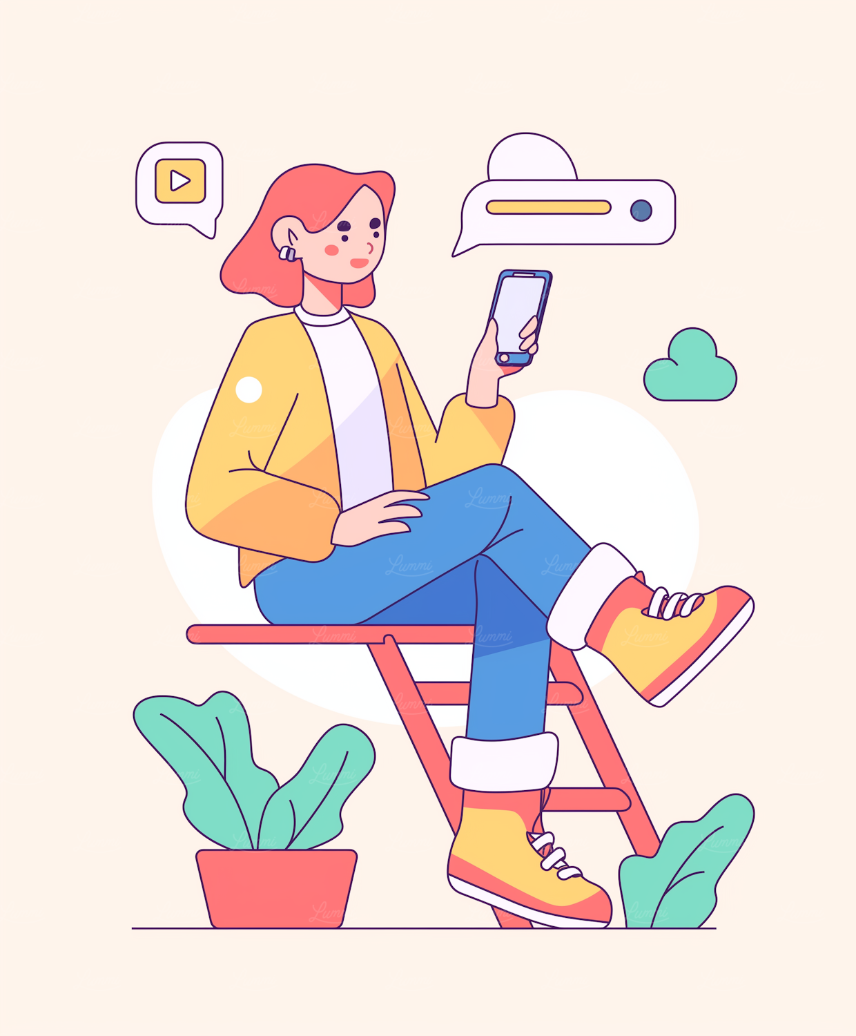 A person comfortably navigating a website on a smartphone, demonstrating the importance of mobile-friendliness for discoverability and user experience.