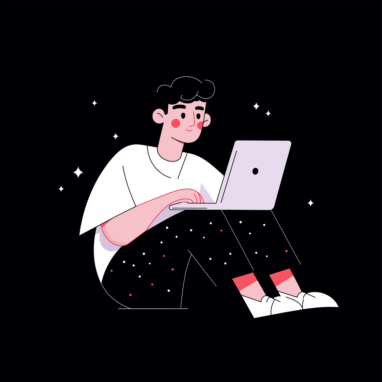 A person using a computer in a secure setting, emphasizing the importance of robust data privacy and strict regulations like GDPR in search engines like Qwant.