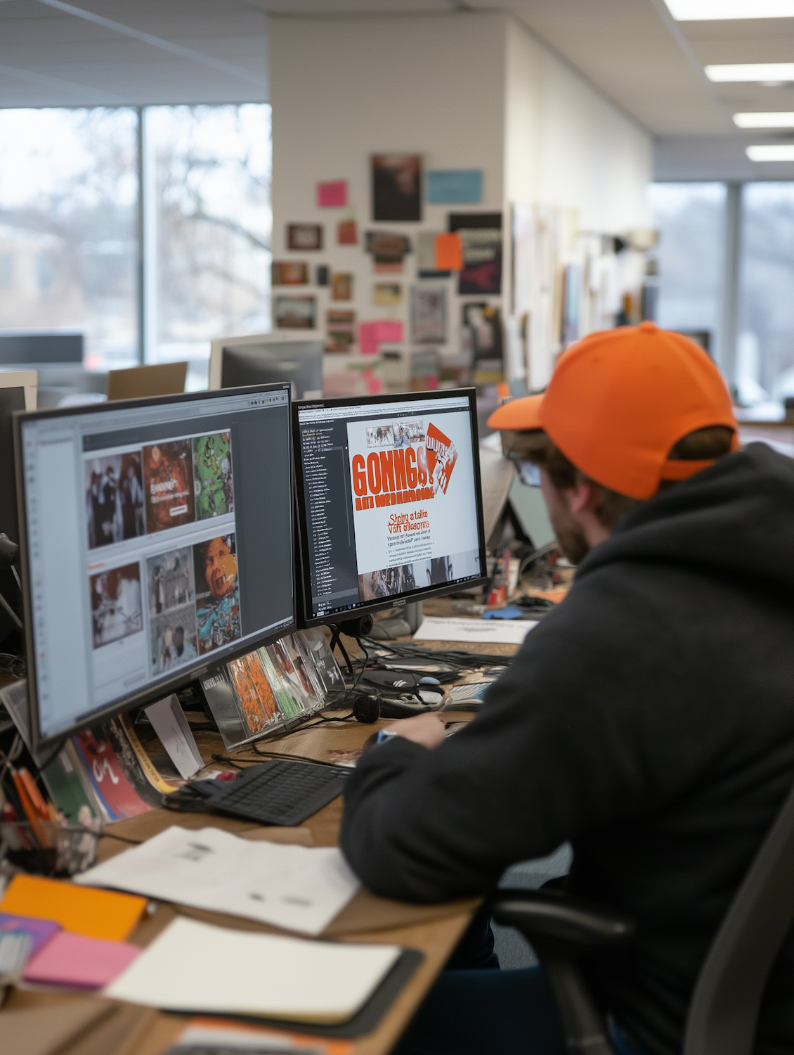 A designer focused on their work at a home office setup, illustrating the rise of remote opportunities in UX.