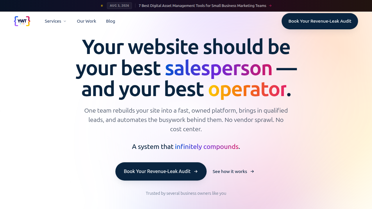 Visit YourWebTeam.io to learn more about website conversion statistics and industry benchmarks.